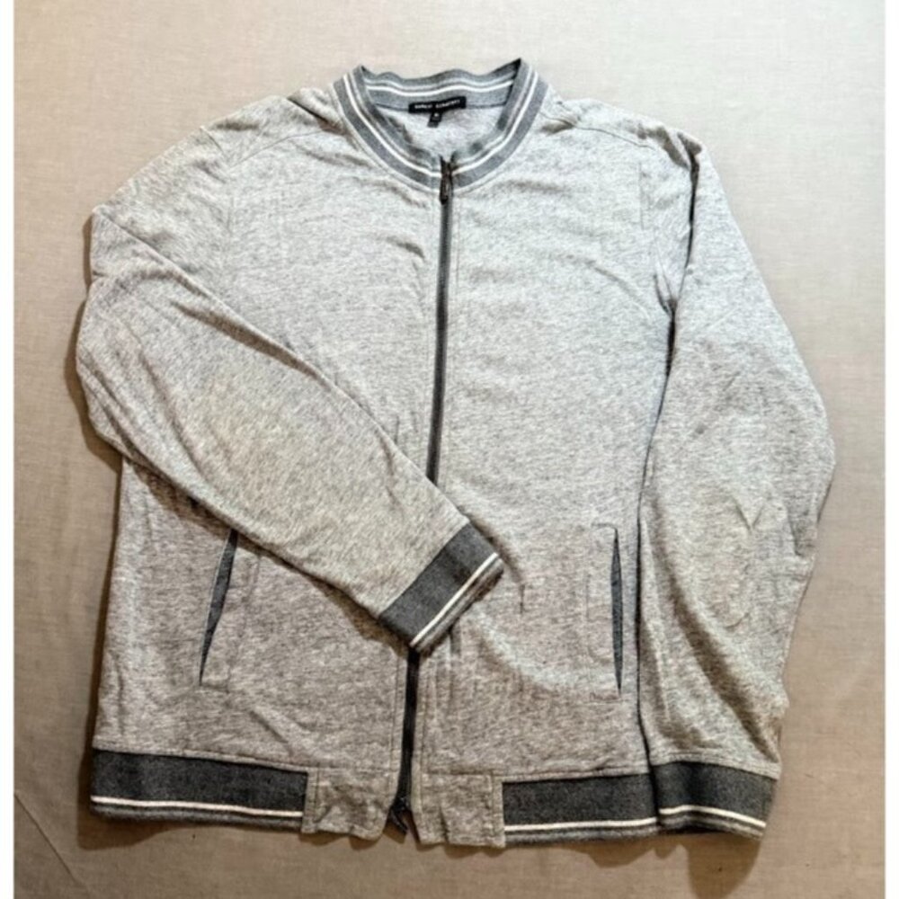 Robert Barakett Sweatshirt Adult XL Gray Full Zip Pocket Sweatshirt‎ Mens.
